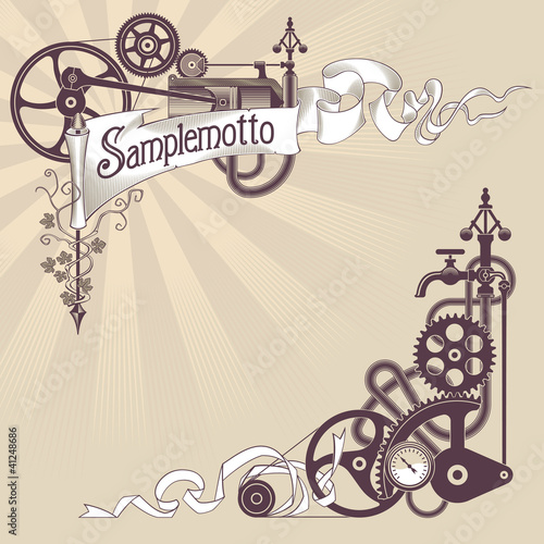 Steampunk graphic design
