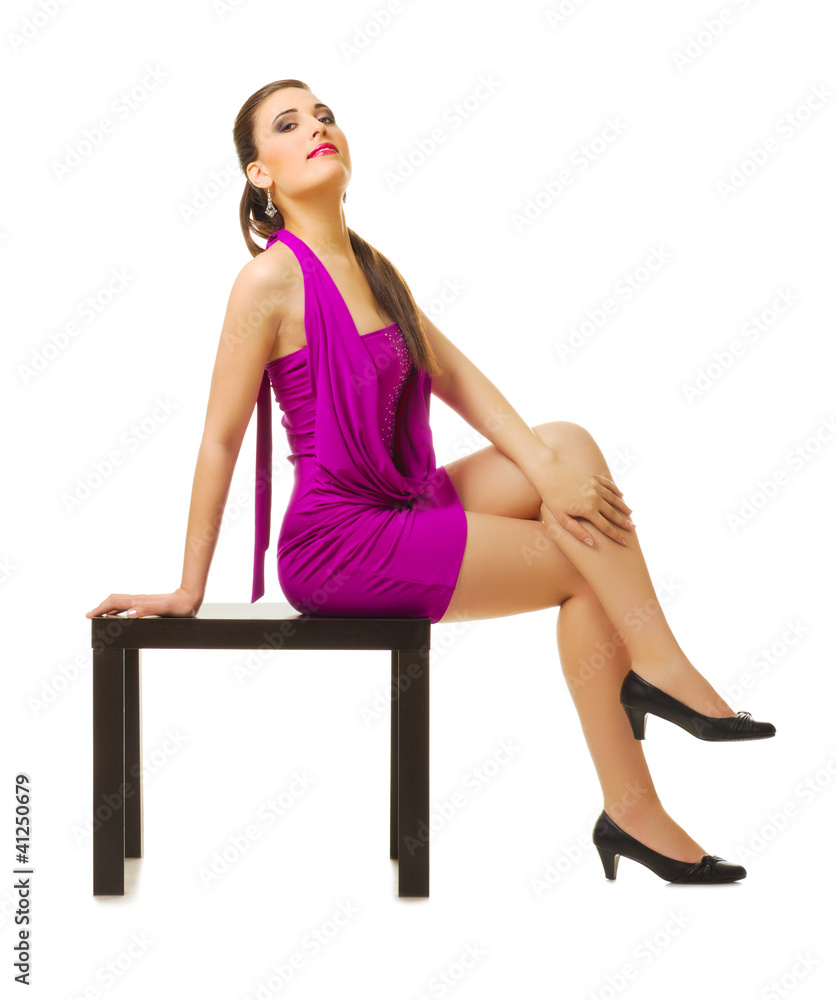 Fashion style portrait of young woman Fashion style portrait of young woman