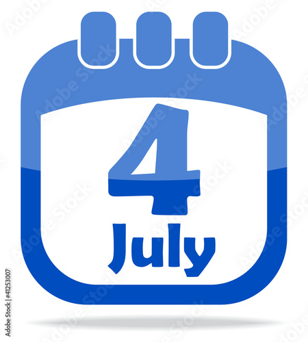 Independence Day calendar icon