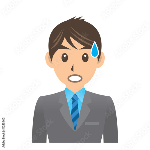 サラリーマン D 2 焦り イラスト Stock Illustration Adobe Stock