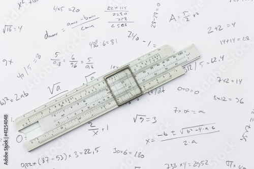Slide rule and calculations