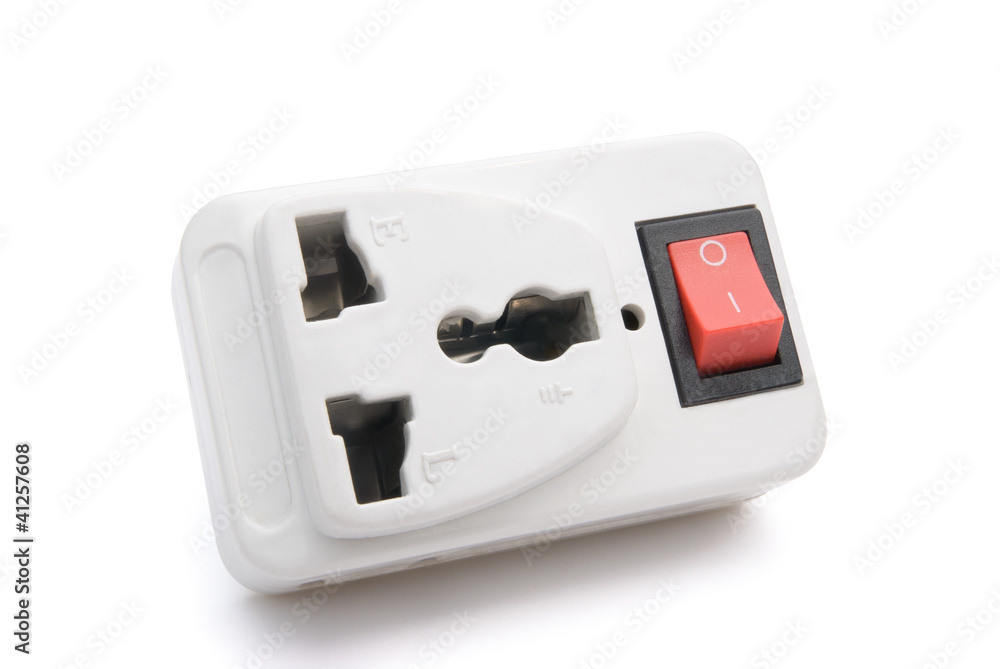 switched universal adapter with clipping path switched universal adapter with clipping path