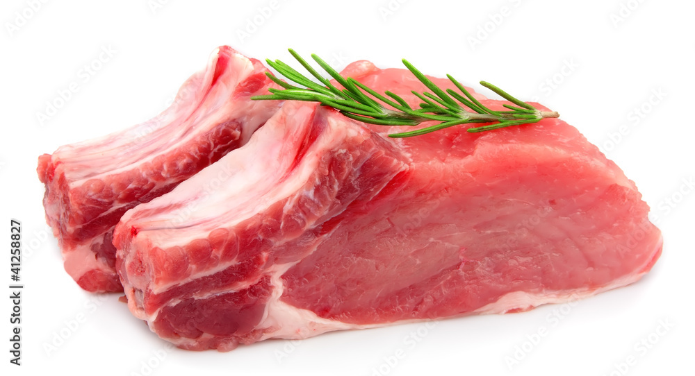 meat with rosemary