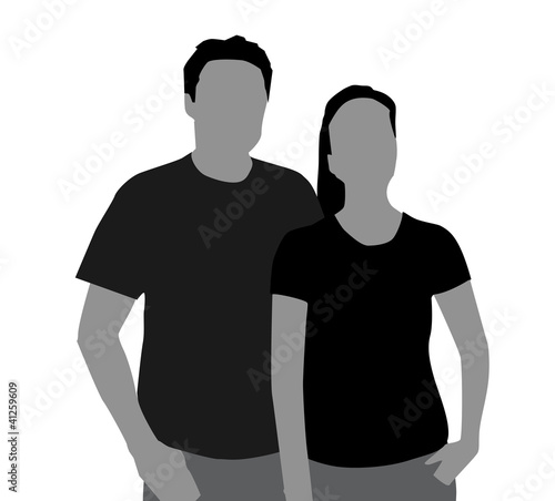 mann frau tshirt vorlage