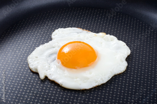 Fried egg in a pan