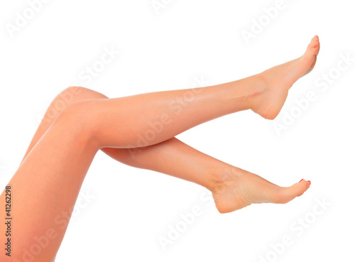 Long female legs after depilation