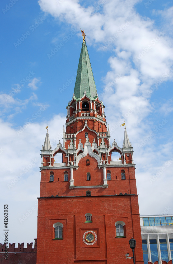 Moscow Kremlin inside, The Trinity (Troitskaya) Tower Moscow Kremlin inside, The Trinity (Troitskaya) Tower
