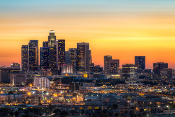 Wandcirkels Los Angeles Stadsbeeld Los Angeles Californië  © Beboy