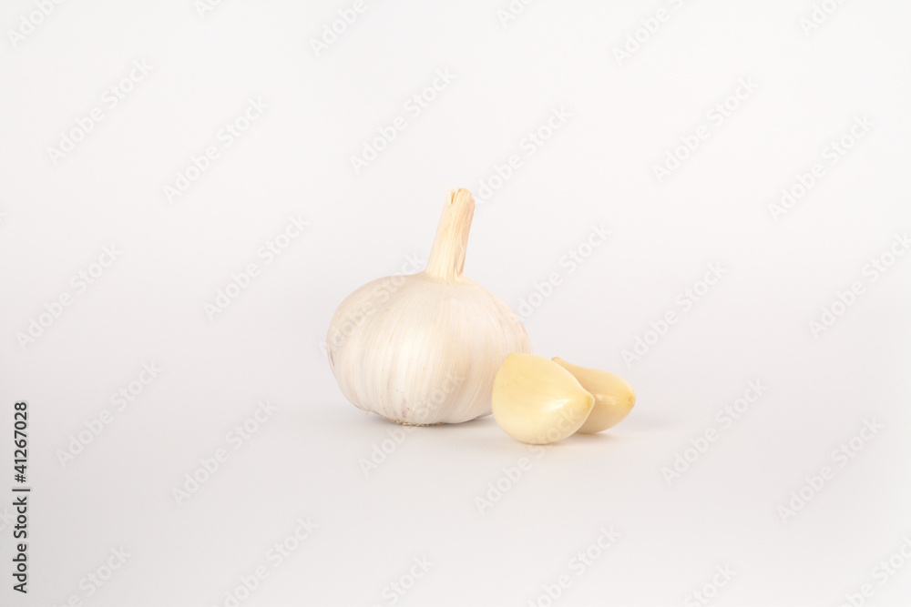 fresh single garlic with cloves fresh single garlic with cloves