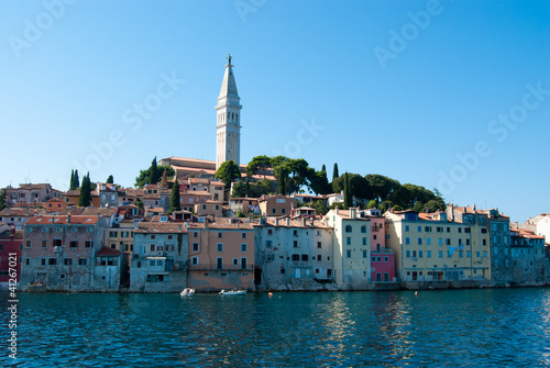 Rovinj waterfront and boats