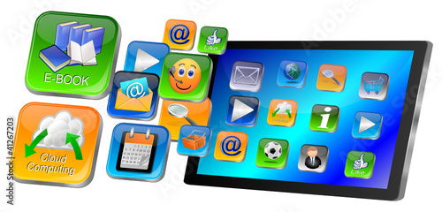 Tablet Computer mit apps