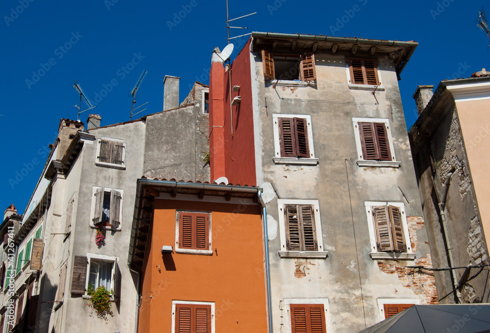 Old house in Rovinj medieval district