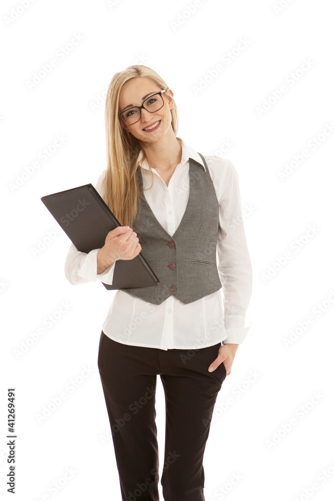 young succsessfull business woman isolated on white background young succsessfull business woman isolated on white background