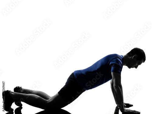 man exercising workout