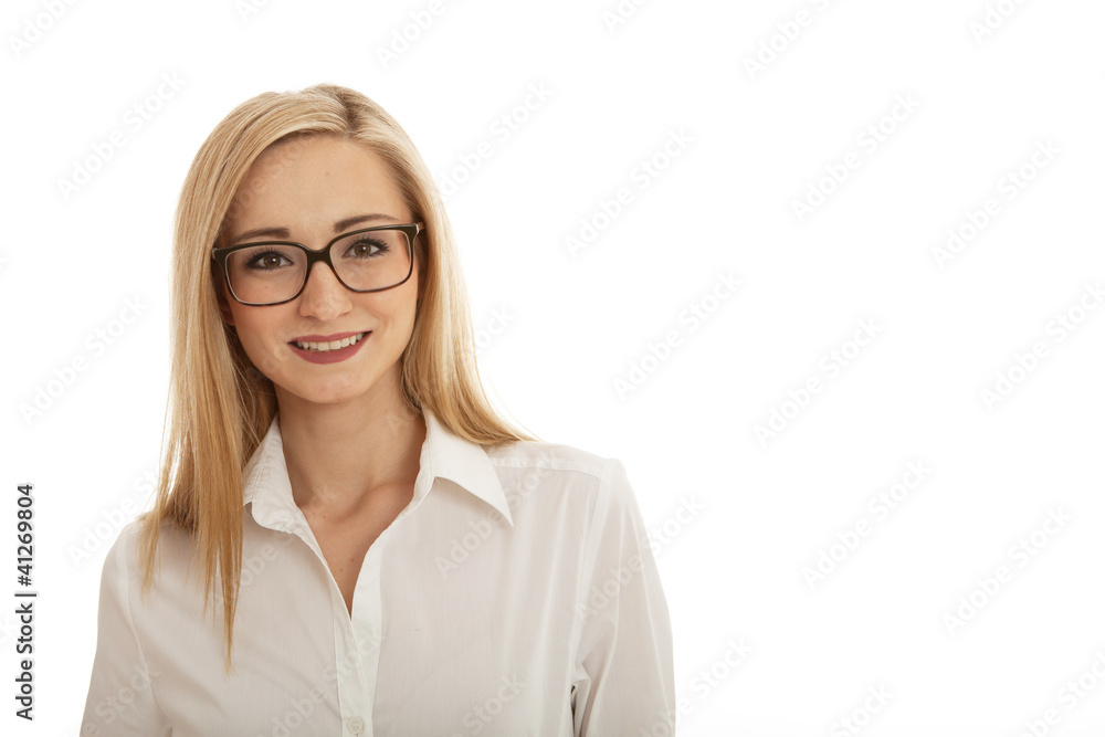 young succsessfull business woman isolated on white background young succsessfull business woman isolated on white background