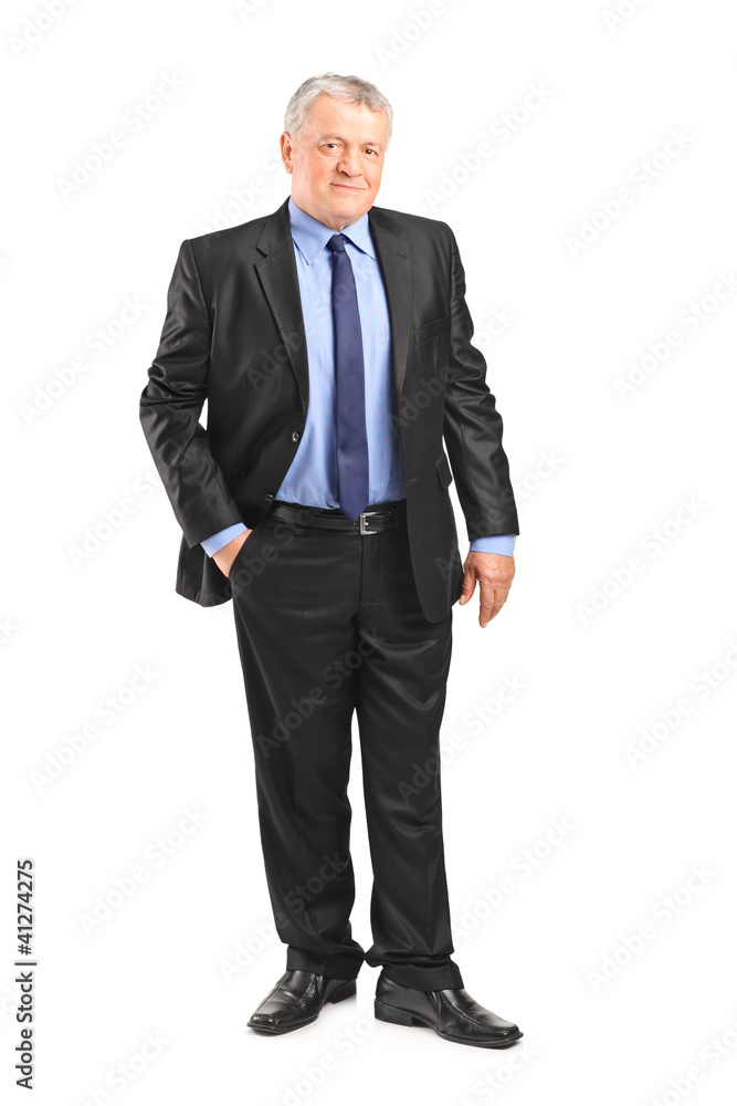 Full length portrait of a mature businessman posing Full length portrait of a mature businessman posing