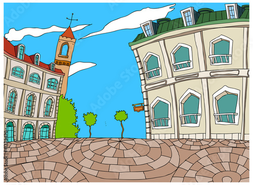 Buildings in city
