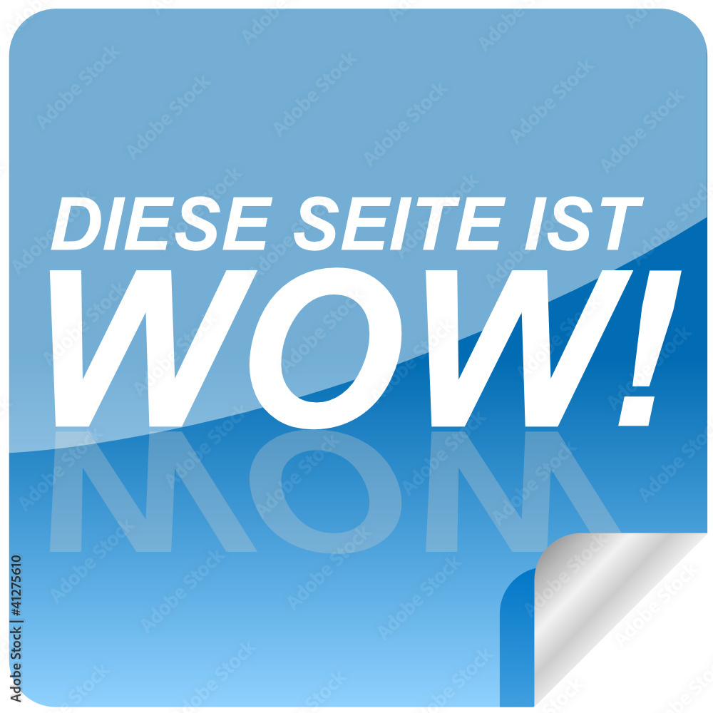 Sticker- Diese Seite ist WOW! mit Schatten Sticker- Diese Seite ist WOW! mit Schatten