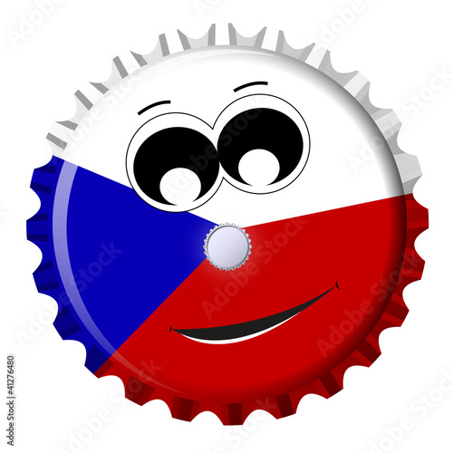 Tschechien Kronkorken Smiley