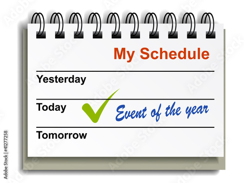 vector tear-off day calendar