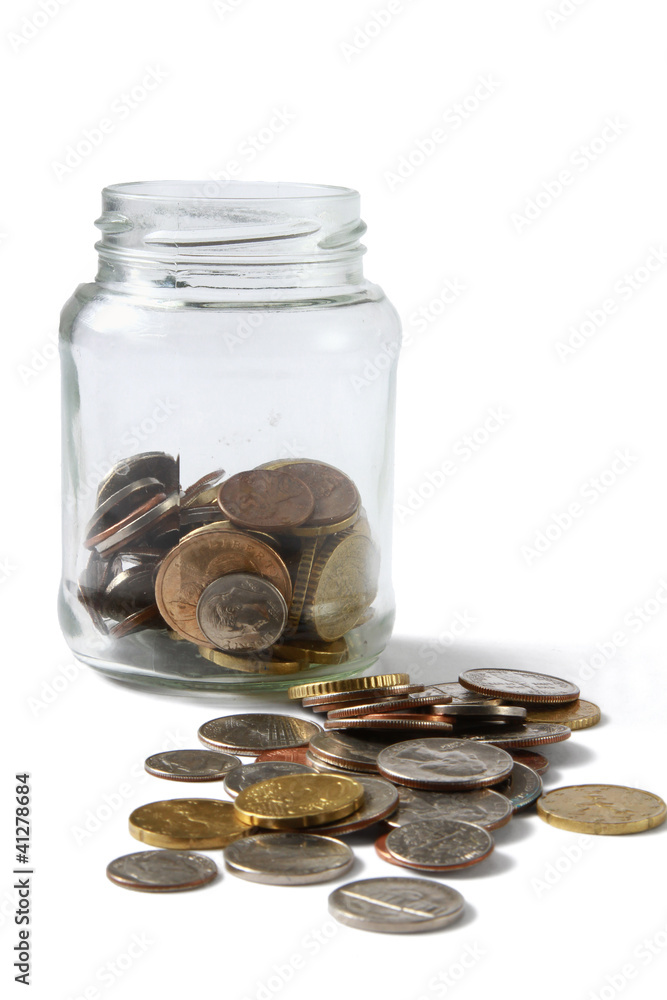 money on the bottle,dollar,isolated on white background money on the bottle,dollar,isolated on white background