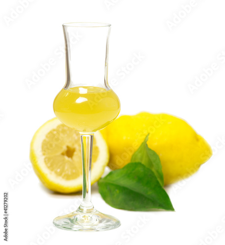 limoncello glass liqueur