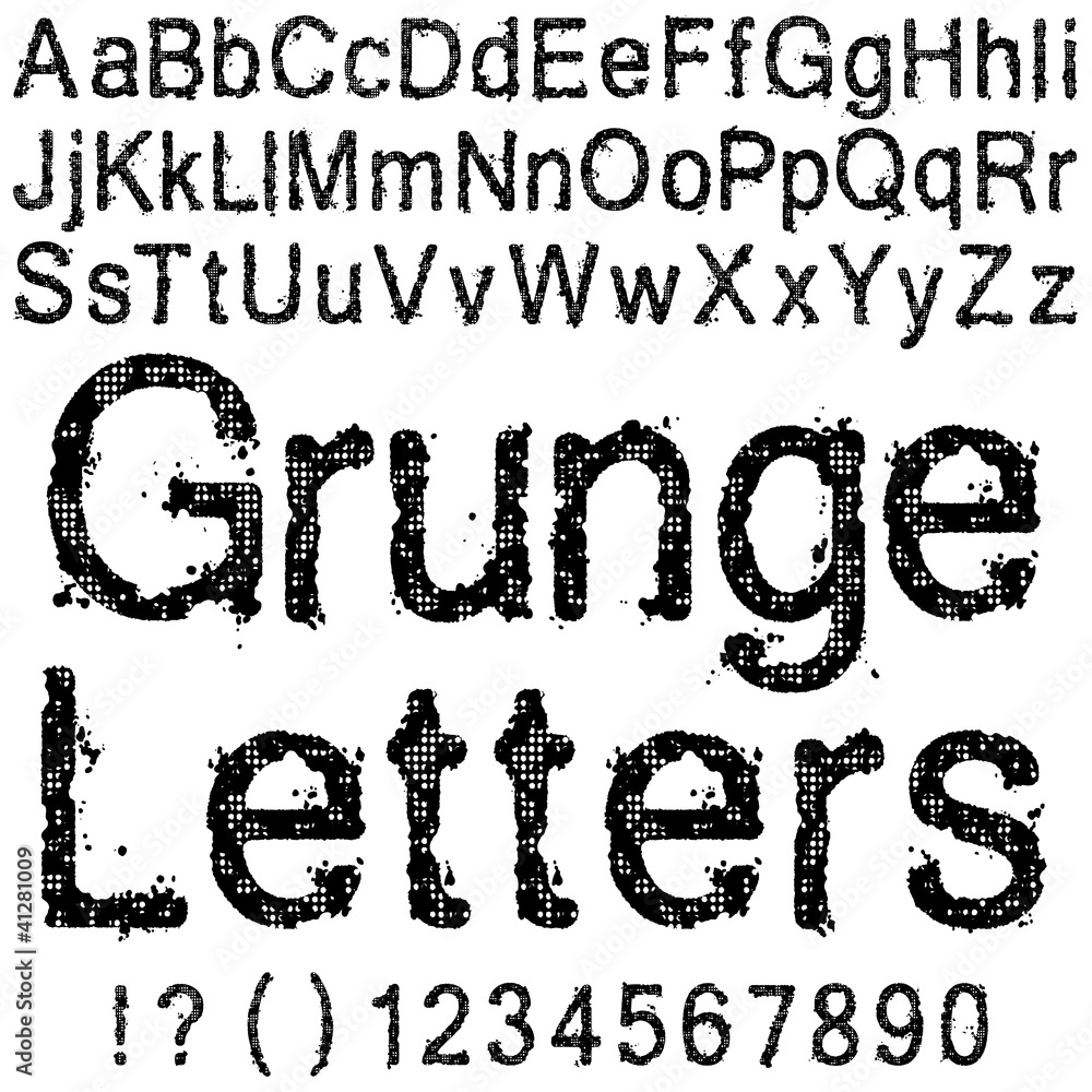 Grunge Letters Grunge Letters