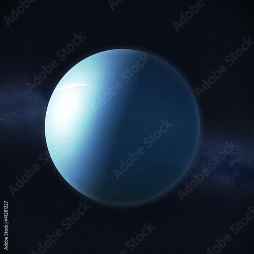 Canvas Print View of planet Uranus