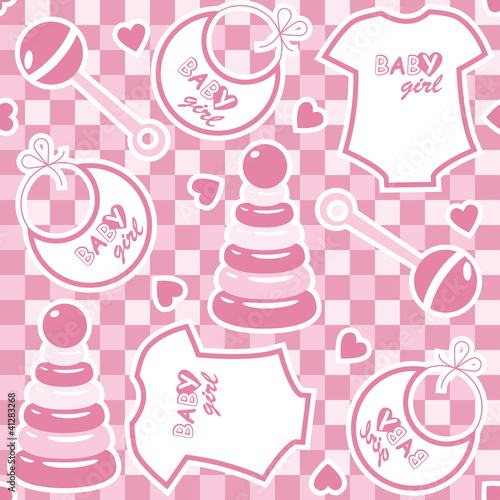 Seamless baby background