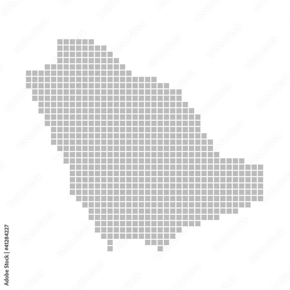 Pixelkarte - Saudi-Arabien