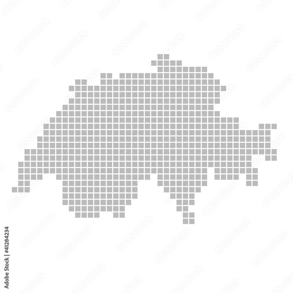 Pixelkarte - Schweiz Pixelkarte - Schweiz