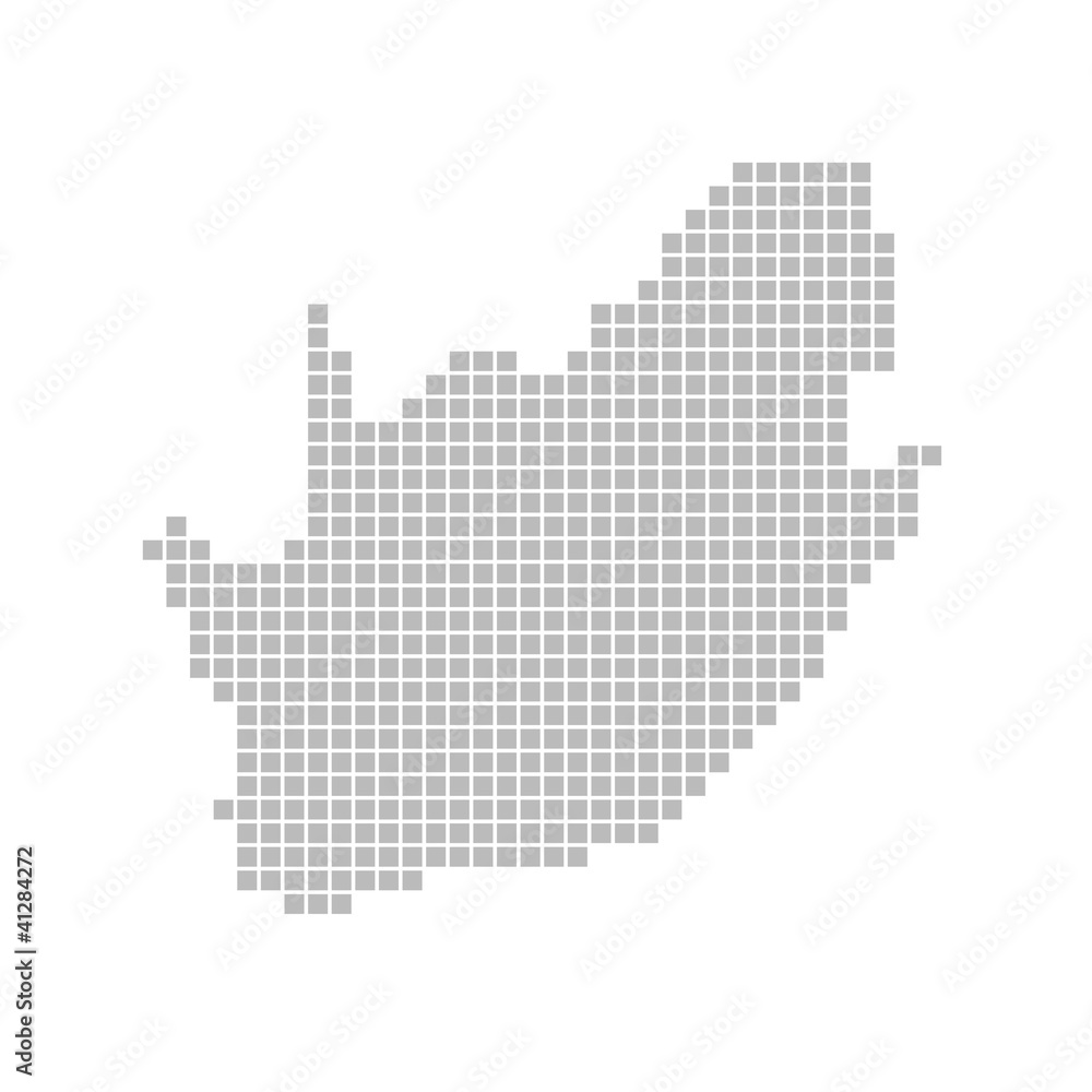 Pixelkarte - Südafrika