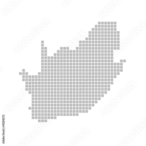 Pixelkarte - Südafrika