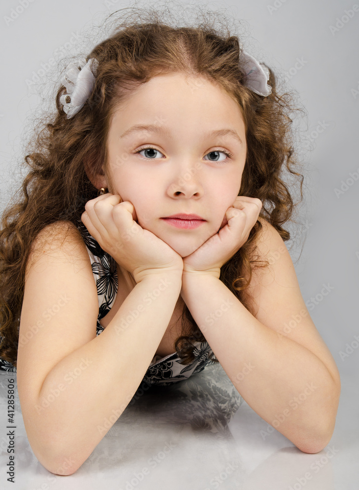 Portrait of cute little girl Portrait of cute little girl