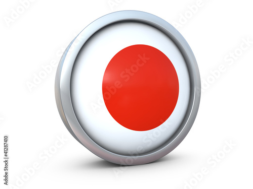 Japan flag icon 3d render Free Download Japan flag icon 3d render - GFXLoad