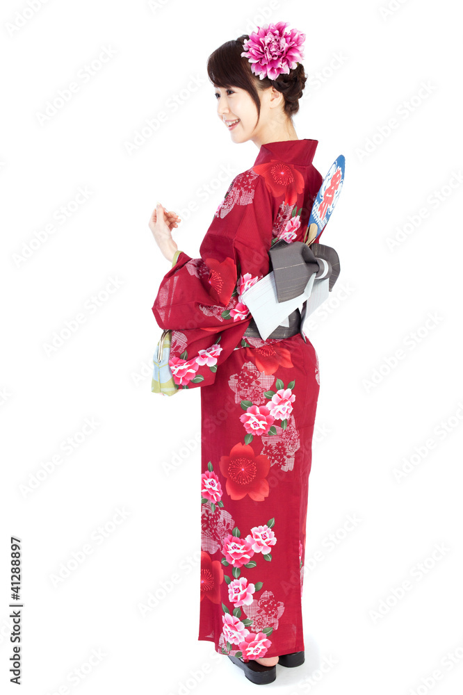 Beautiful kimono woman