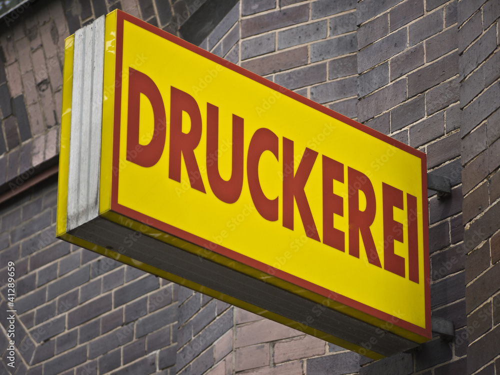 Obraz premium Druckerei-gelb