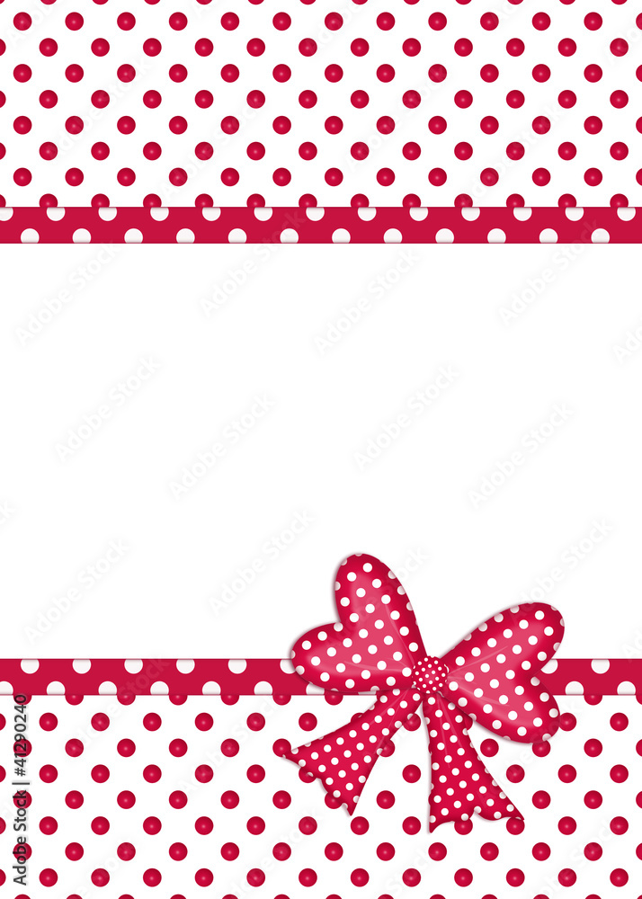 Red And White Polka Dot Border