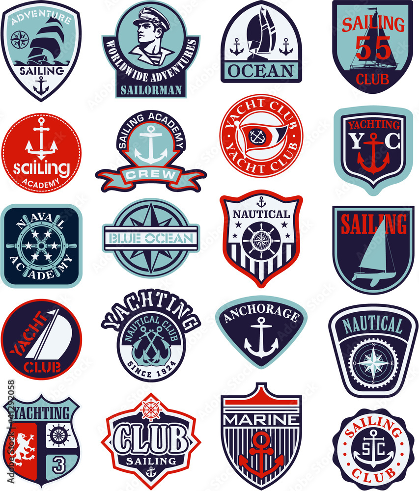 Nautical vector patches Nautical vector patches