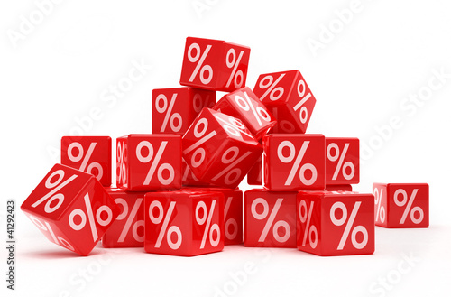 percentage sale cubes