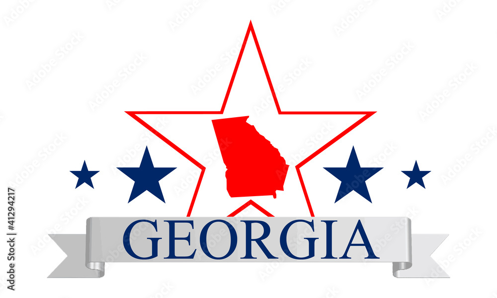 Obraz premium Georgia star