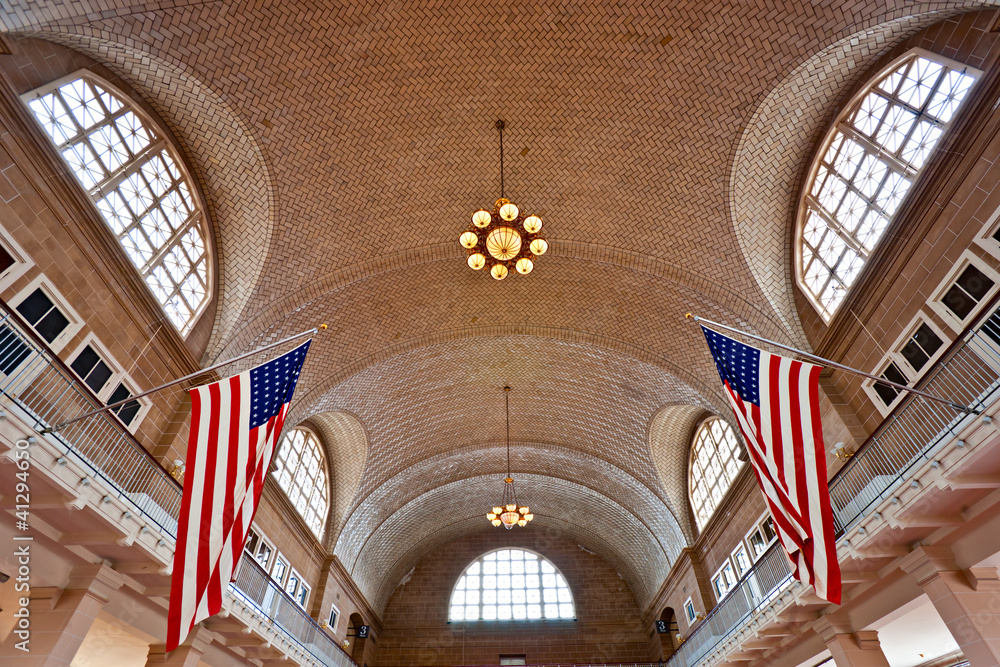 Naklejka premium Ellis Island, New York, USA.