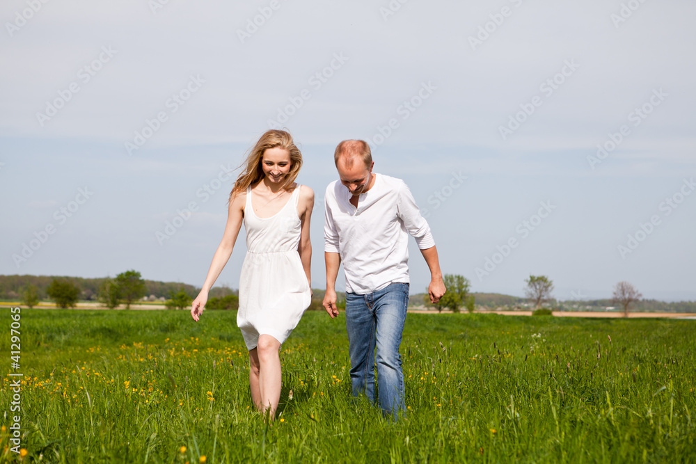 young happy couple have fun in summer young happy couple have fun in summer