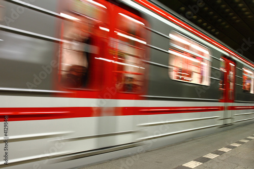 subway background from the Prague