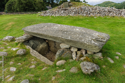 Burial chamber at Kilmartin Glen, Scotland.