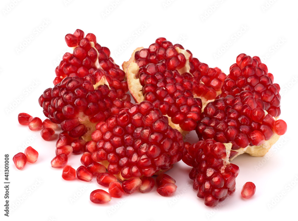 Ripe pomegranate piece Ripe pomegranate piece
