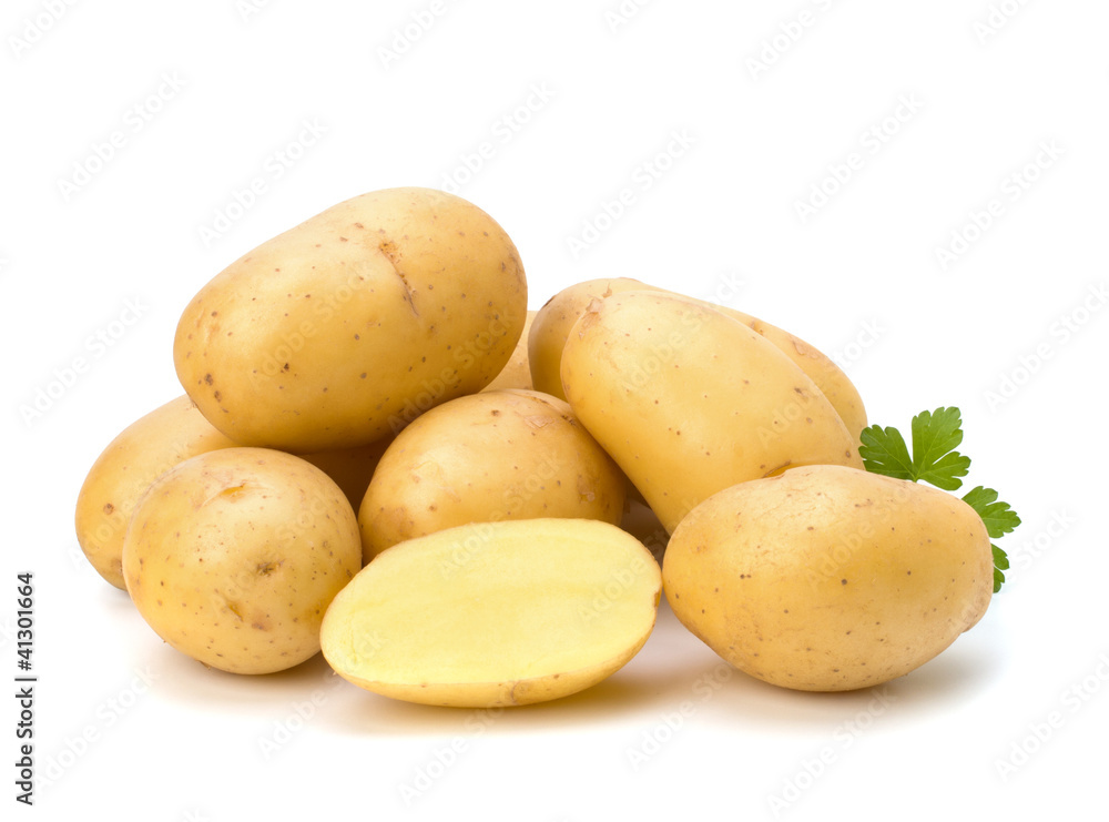 New potato and green parsley