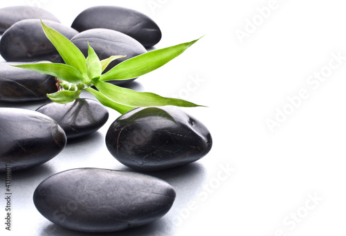 Zen pebbles. Stone spa and healthcare concept.