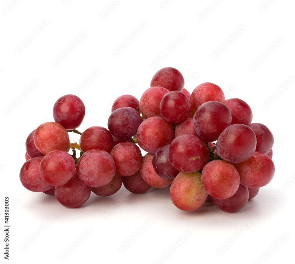 Perfect bunch of red grapes