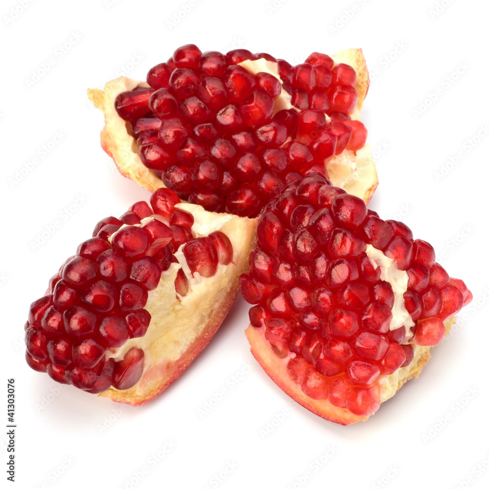 Ripe pomegranate piece Ripe pomegranate piece
